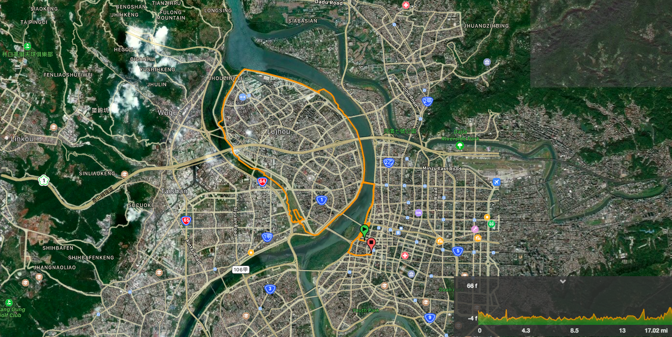 Sanchong Cycling Map
