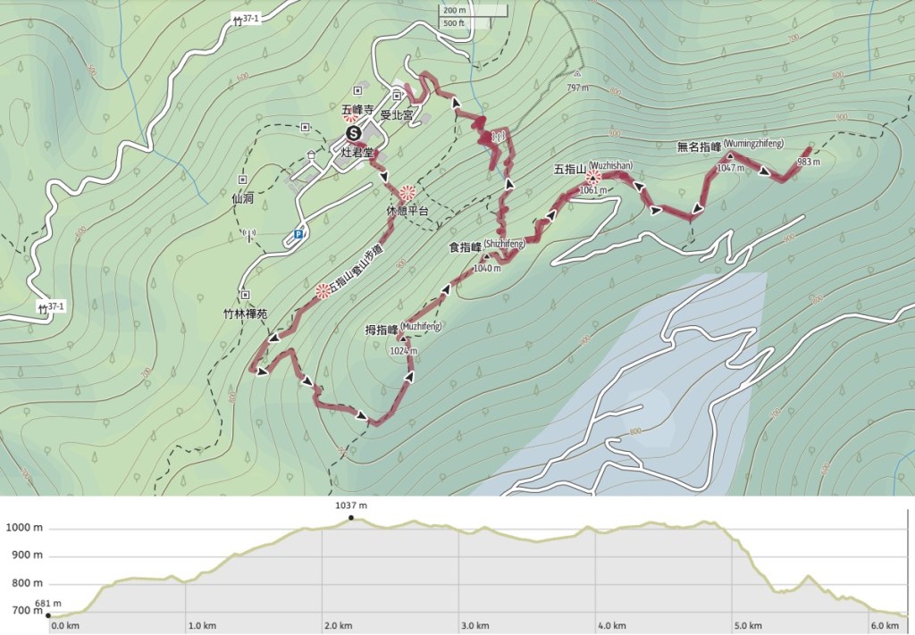 This image has an empty alt attribute; its file name is five-finger-mountain-trail-map.jpg