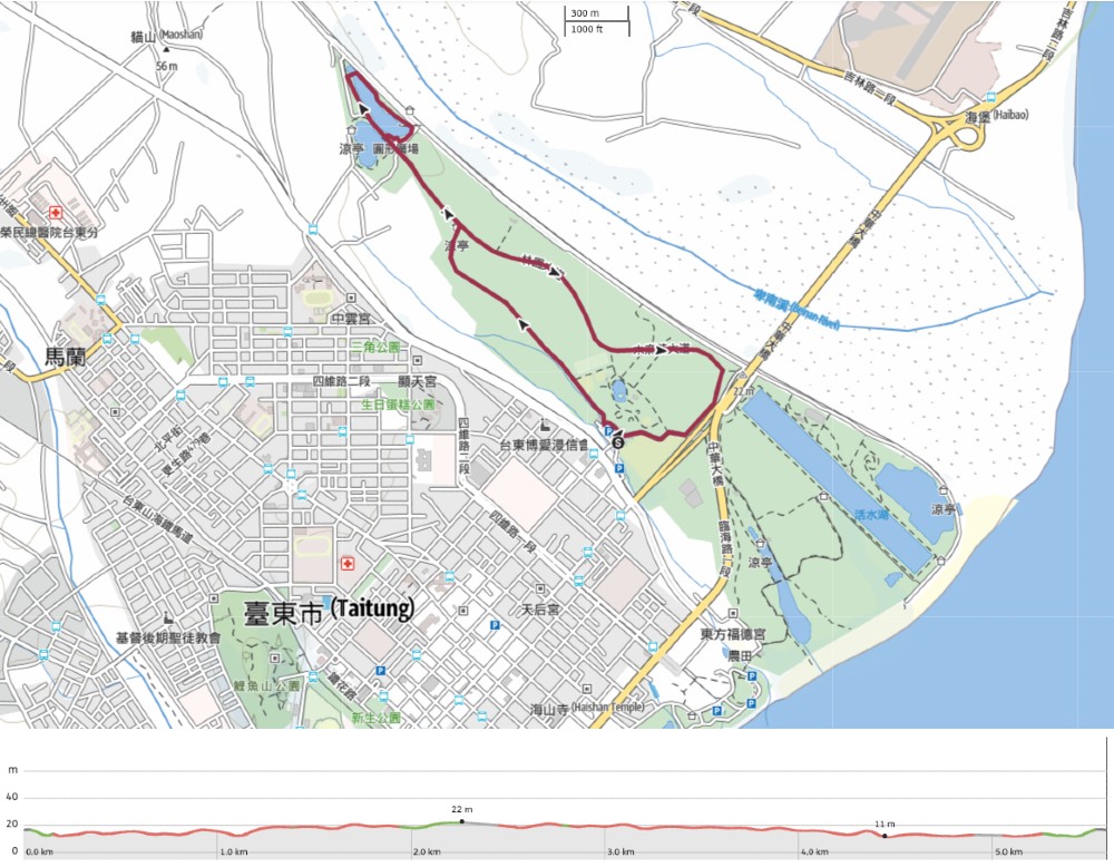 TAITUNG FOREST PARK - Taitung Forest Park Map 